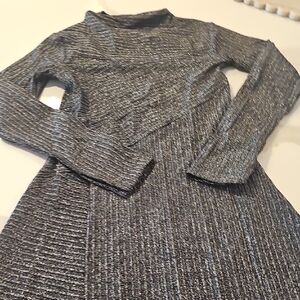 All Saints Metallic Knit Top